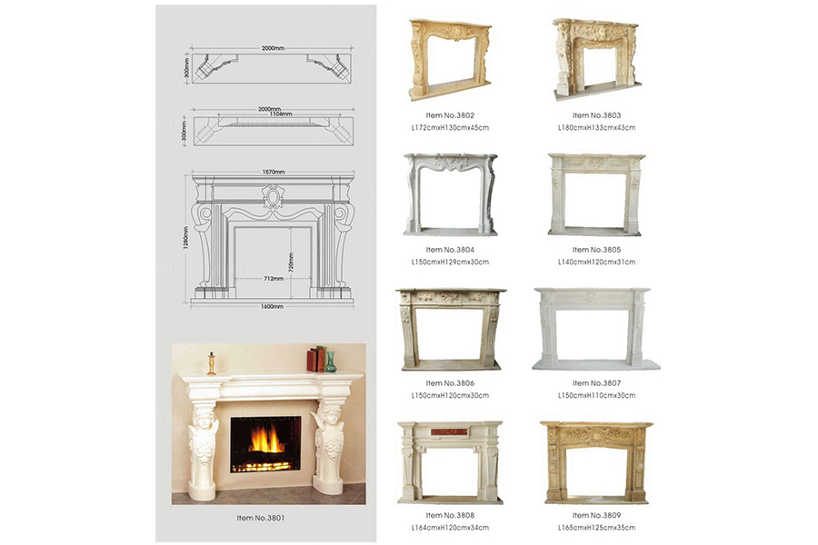 Marble Fireplace 05